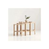 Woodesk Line, Ahşap Zigon Sehpa, 50x50, Natural Renk, CPT4791-50