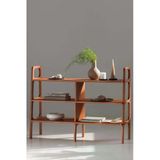 Woodesk Monte, Ahşap Kitaplık Ve Raf Ünitesi 120X90 Tik Renk Cpt4715-120