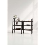 Woodesk Monte Masif Ahşap Kitaplık, 120X90, Ceviz Renk Cpt4655-120