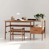 Woodesk Nordik Ahşap Çalışma Masası 180X60 Tik Renk CPT4629-180 - 180 x 60 cm