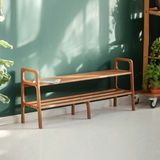 Woodesk Ponte Ahşap, Ayakkabılık ve Raf Sistemi, 150X65, Tik Renk, CPT4722-150 - Teak