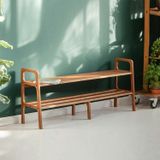 Woodesk Ponte Masif Ahşap, Ayakkabılık Ve Raf Sistemi, 150X65, Tik Renk, Cpt4722-150