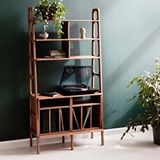 Woodesk Sage, Ahşap Kitaplık Ve Raf Ünitesi, 190X100, Tik Renk, Cpt4747-190