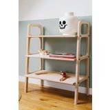 Woodesk Suono, Ahşap Kitaplık Ve Raf Sistemi, 90X75