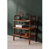Woodesk Suono Masif Ahşap Kitaplık Ve Raf Sistemi, 90X75