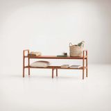 Woodesk Via, Ahşap, Ayakkabılık Ve Raf Sistemi, 120x65, Tik Renk, Cpt4735-120 - Teak