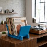 Woodesk Vintra, Plak, Dergi, Gazete, Kitap Için Modüler Raf, Mavi Renk - 30 x 25