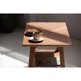 Woodesk Voile Ahşap Orta Sehpa 50x35 - Teak