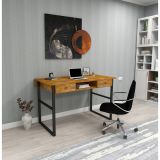 Woodface Allen Doğal Ahşap Meşe Çalışma Masası