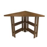 Woodface Best Ceviz Doğal Ahşap Köşe Çalışma Masası