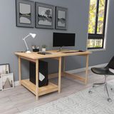 Woodface Lisa Doğal Ahşap Çalışma Masası