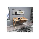Woodface Snow Doğal Ahşap Çalışma Masası