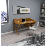 Woodface Snow Doğal Ahşap Meşe Çalışma Masası