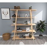 Woodface Soft Doğal Ahşap Kitaplık