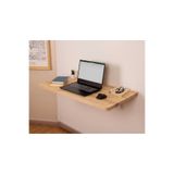 WOODHAUS Masif Ahşap Duvara Monte Katlanır Masa 90x45cm– Açılır Kapanır Çalışma Masası, Mutfak / Çizim Masası