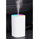 Woodhub 2 Yıl H2O Humidifier 400 ml Ulrasonik Hava Nemlendirici Buhar Makinesi ve Aroma Difüzörü Beyaz