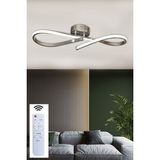 Woodhub 3 Renk Plafonyer Kumandalı Krom Kasa LED Avize Modern Sonsuzluk Ledli Avize - 1 - Ahşap