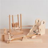 Woodhub Ahşap Oyun Parkı - Ahşap Desenli