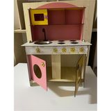Woodhub Ahşap Oyuncak Mutfak 3mm Sarı Pembe - Ahşap Desenli
