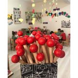 Woodhub Ahşap Ritim Çubuk (10 Çift ) - Ahşap Desenli