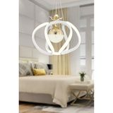 Woodhub Ahtapot Sarkıt Gold Beyaz Toplu LED Avize - 1 - Ahşap