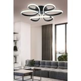 Woodhub Alis Modern Siyah Plafonyer Tavana Beyaz Işık Sıfır Salon Mutfak Yatak Odası LED Avize - 1 - Ahşap