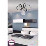 Woodhub Antrasit Kasa 3 Renk Yanabilen Şeker Camlı Modern Ledli Avize - 1 - Ahşap