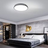 Woodhub Antrasit Şerit Akrilikli 50 cm Çap 3 Işık Renkli Kumandalı Dimli LED Tavan Lambası,modern Aydınlatma - 1 - Ahşap