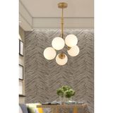 Woodhub Artel 5li Eskitme Top Avize Modern Sarkıt, Mutfak Yatak Odası Salon Avize - 1 - Ahşap