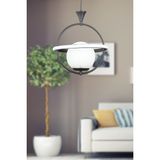 Woodhub Barok Tekli Avize Siyah Ledli Camlı - 1 - Ahşap