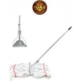 Woodhub Çift Kovalı Temizlik Arabası Seti, Metal Dar Yaylı Sap, Yedek Mop Takımı - Gri - Seçenek 1