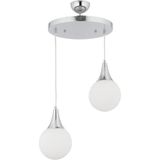 Woodhub Damla 2'li Yuvarlak Krom Modern Koridor Mutfak Salon Avize - 1 - Ahşap