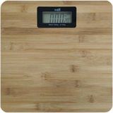 Woodhub Dijital Banyo Baskülü 1065 Bambu, Şık ve Hassas Ölçüm Sağlar - 1BW-Beyaz