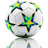 Woodhub Dikişli Futbol Topu Şampiyonlar Ligi Sert Zemin ve Halı Saha İçin Dayanıklı - Beyaz
