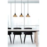 Woodhub Dilberay Lüks Modern Sıralı Füme Yemek Masası Üstü -Salon 3 Lü Avize - 1 - Ahşap