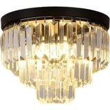 Woodhub Efsane 40 Lık Kristal Taşlı Siyah Modern Salon Avize - 1 - Ahşap