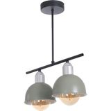Woodhub Elton Modern Tasarım Yatak Odası - Salon - Mutfak - Cafe Yeşil Renk 2 Li Avize - 1 - Ahşap