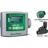 Woodhub Esp 9V Pilli Kontrol Ünitesi 1 İstasyon 100 Dv 9V Selenoid Vana Erkek Adaptör Seti ESP-9V