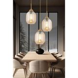 Woodhub Hierro 3 Lü Yuvarlak Eskitme Modern Salon Avize - 1 - Ahşap