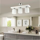 Woodhub Kare 3lü Modern Plafonyer Genç Odası Mutfakyatak Odası Avize - 1 - Ahşap