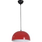 Woodhub Madrid Modern Tasarım Cafe - Mutfak - Salon Metal Kırmızı Renk Tekli Avize - 1 - Ahşap