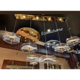Woodhub Masa Üstü LED Aydınlatmalı 5 Li Modern Avize Gol