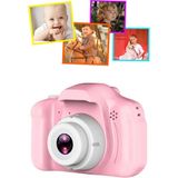 Woodhub Mini Dijital Fotoğraf Makinesi Çocuk 1080P HD Kamera Selfie Wi-Fi Özellikli Pembe