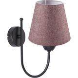 Woodhub Modern Keten Kumaşlı Abajur Aplik - 1 - Ahşap