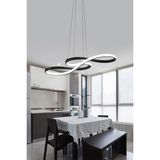 Woodhub Modern Rimaldo Siyah Sarkıt LED Beyaz Power Ledli Salon Mutfak Oda Hol Ledli Avize - 1 - Ahşap