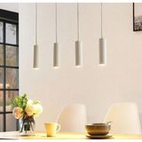 Woodhub Mylıghts 4 Lü Beyaz Sıralı Masa Üstü Ledli Sarkıt Avize ( Ev Işyeri Yada Cafe) - 1 - Ahşap
