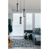 Woodhub Natali 3 Lü Siyah Kristalli, Taşlı Modern Tasarım Kristal Salon Sarkıt Avize - 1 - Ahşap