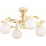 Woodhub Papatya 4'lü Gold Modern Avize - 1 - Ahşap