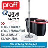 Woodhub Pratik Siyah Döner Başlıklı Temizlik Seti, Çok Amaçlı ve Kullanışlı - Seçenek 1