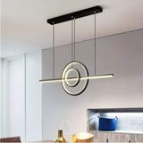 Woodhub Rafael Modern Tasarım Siyah Renk Beyaz Ledli Cafe - Mutfak - Salon LED Avize - 1 - Ahşap